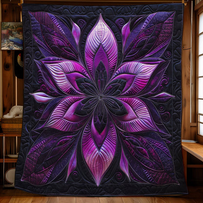 Purple Flower SR1608013CL Quilt