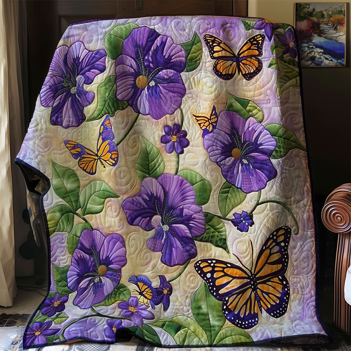 Purple Garden WM1408011CL Quilt