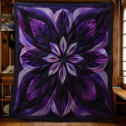 Purple Harmony Flower SR1608020CL Quilt