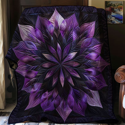 Purple Harmony Flower WN1508101CL Quilt