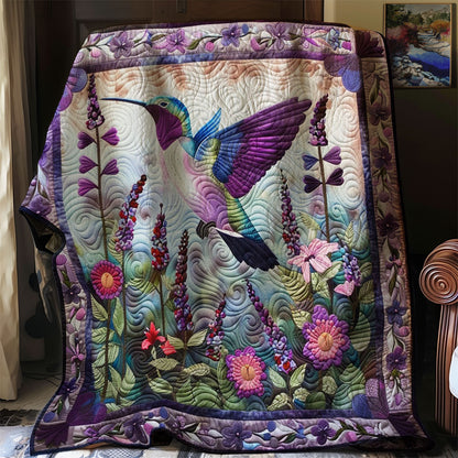 Purple Hummingbird WM0509003CL Quilt