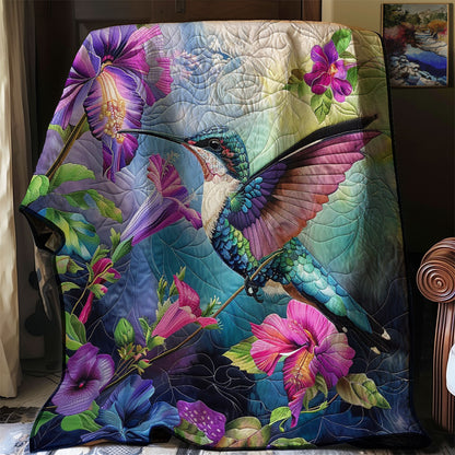 Purple Hummingbird WM1308012CL Quilt