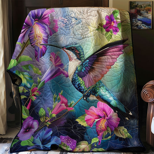 Purple Hummingbird WM1308012CL Quilt
