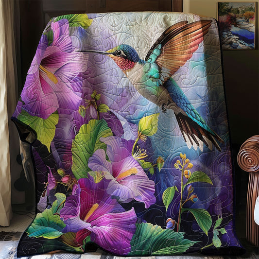 Purple Hummingbird WM1308013CL Quilt