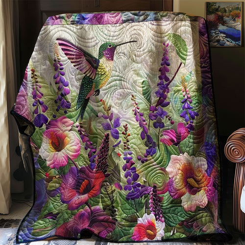 Purple Hummingbird WM1908026CL Quilt