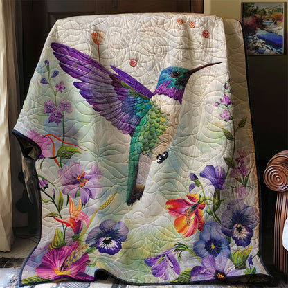 Purple Hummingbird WM2308091CL Quilt