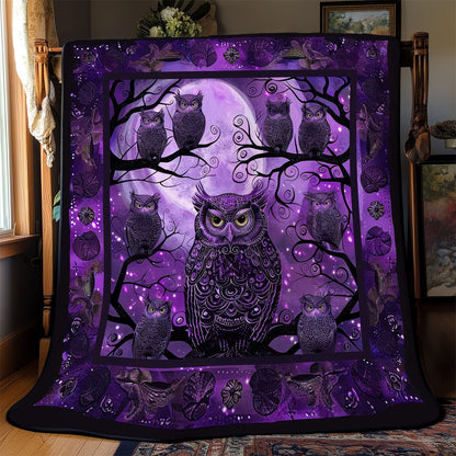 Purple Owl Enchantment WN2408155CL Quilt