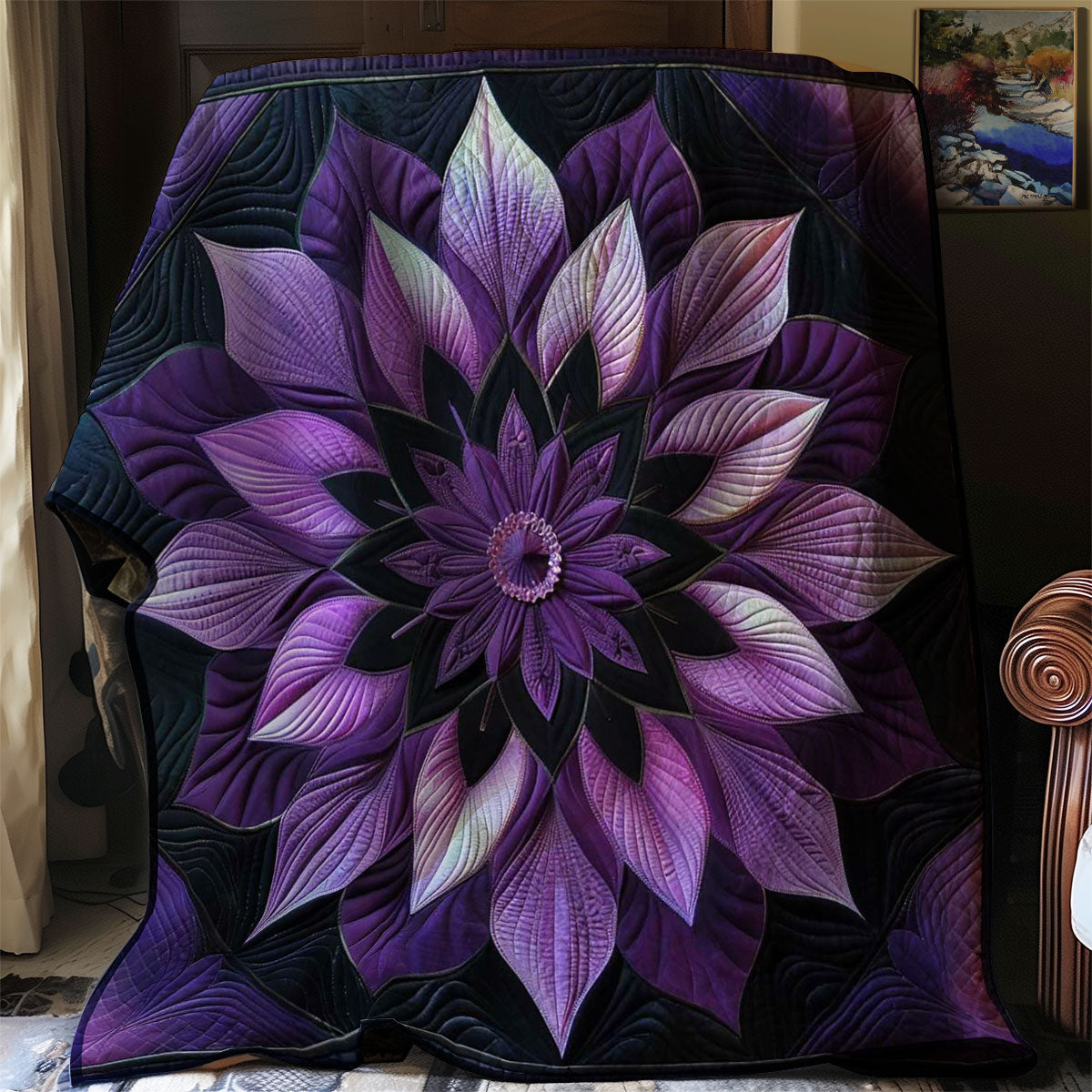 Purple Petal Reverie WN1408061CL Quilt