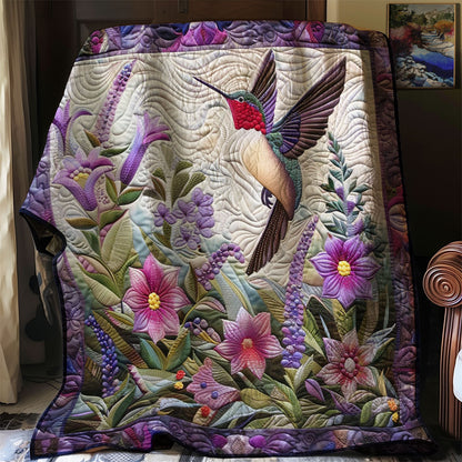 Purple Twinkle Hummingbird WM2908001CL Quilt