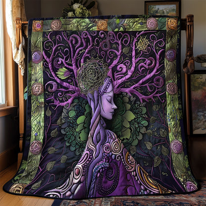 Purple Veins Of Life WN2408149CL Quilt