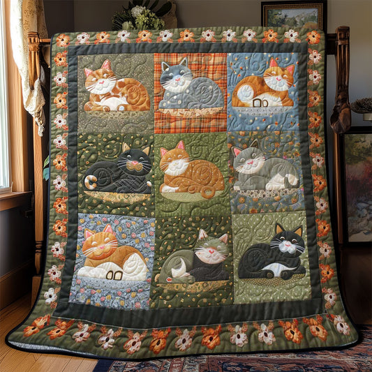 Purrfect Cat Comforter WN2108007CL Quilt