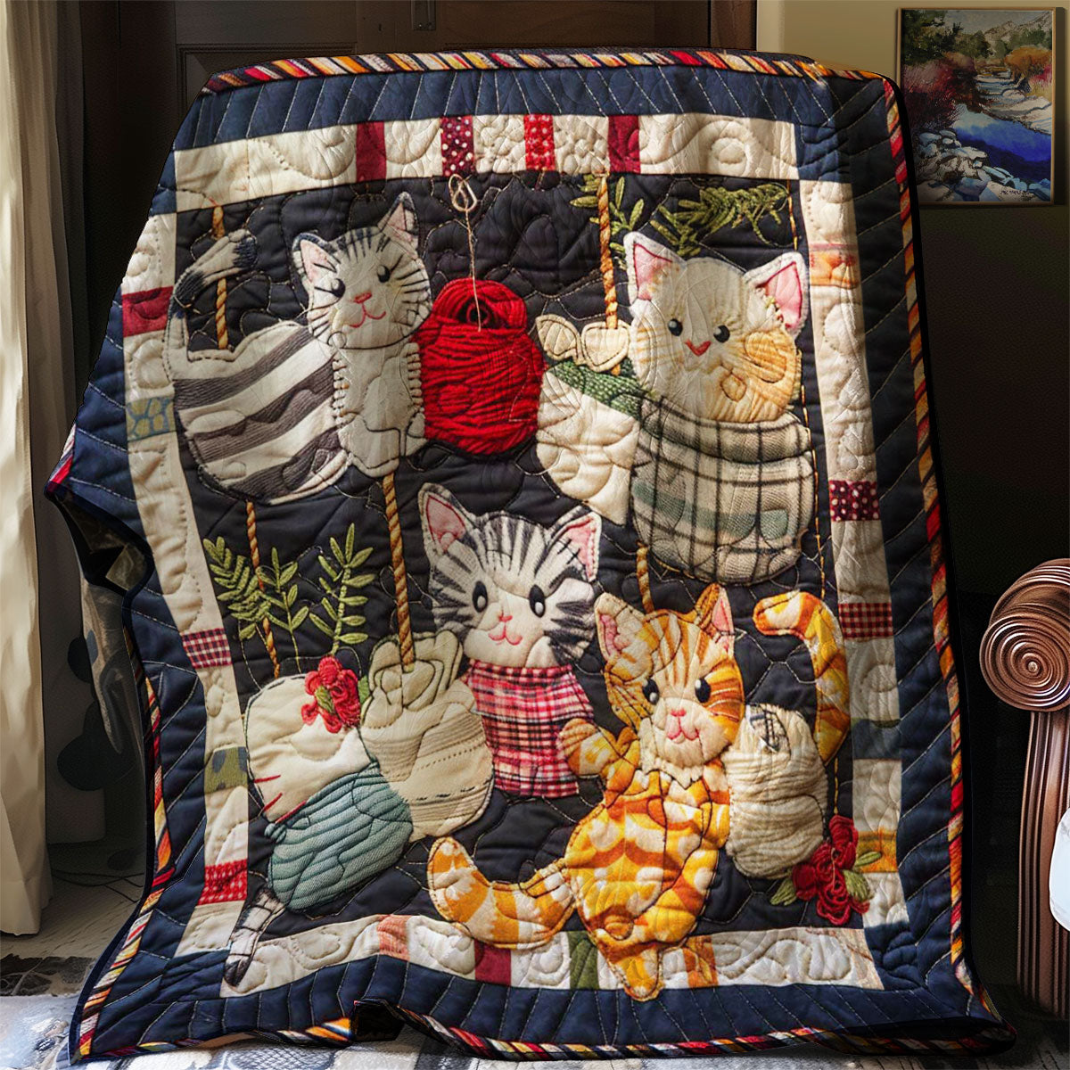 Purrfect Cat WN0908140CL Quilt