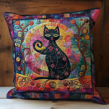 Black Cat Moon WP2507013CL Quilt Pillow Case