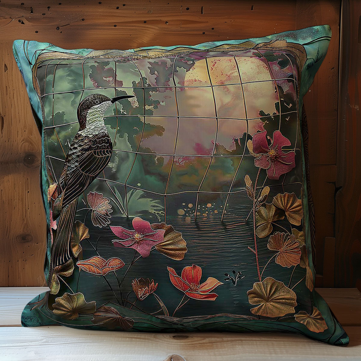 Humming Bird Cage WP2507043CL Quilt Pillow Case