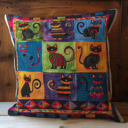 Black Cats WP2507009CL Quilt Pillow Case