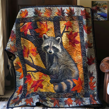 Raccoon Harvest Cozy WN0808063CL Quilt