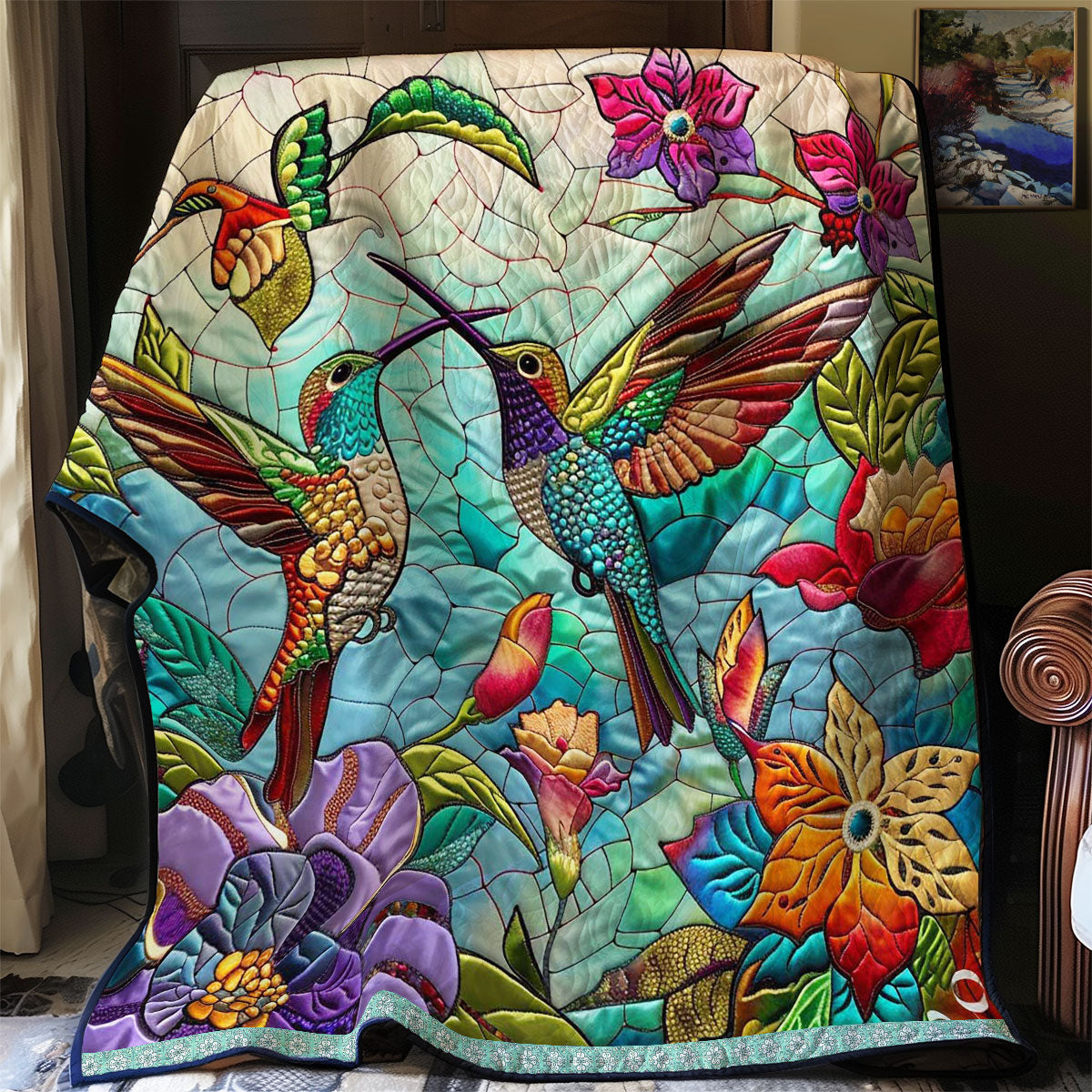 Radiant Hummingbirds WN0509052CL Quilt