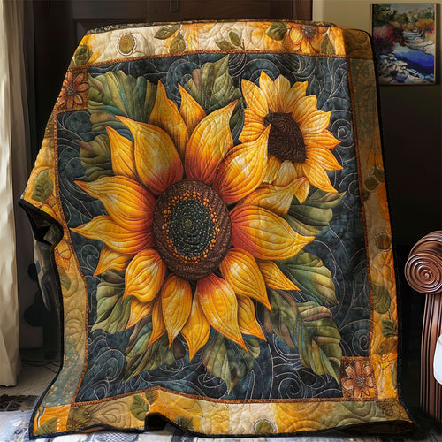 Radiant Sunflowers WN3007044CL Quilt