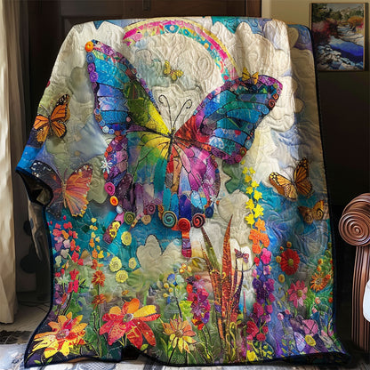 Rainbow Butterfly WM1008086CL Quilt