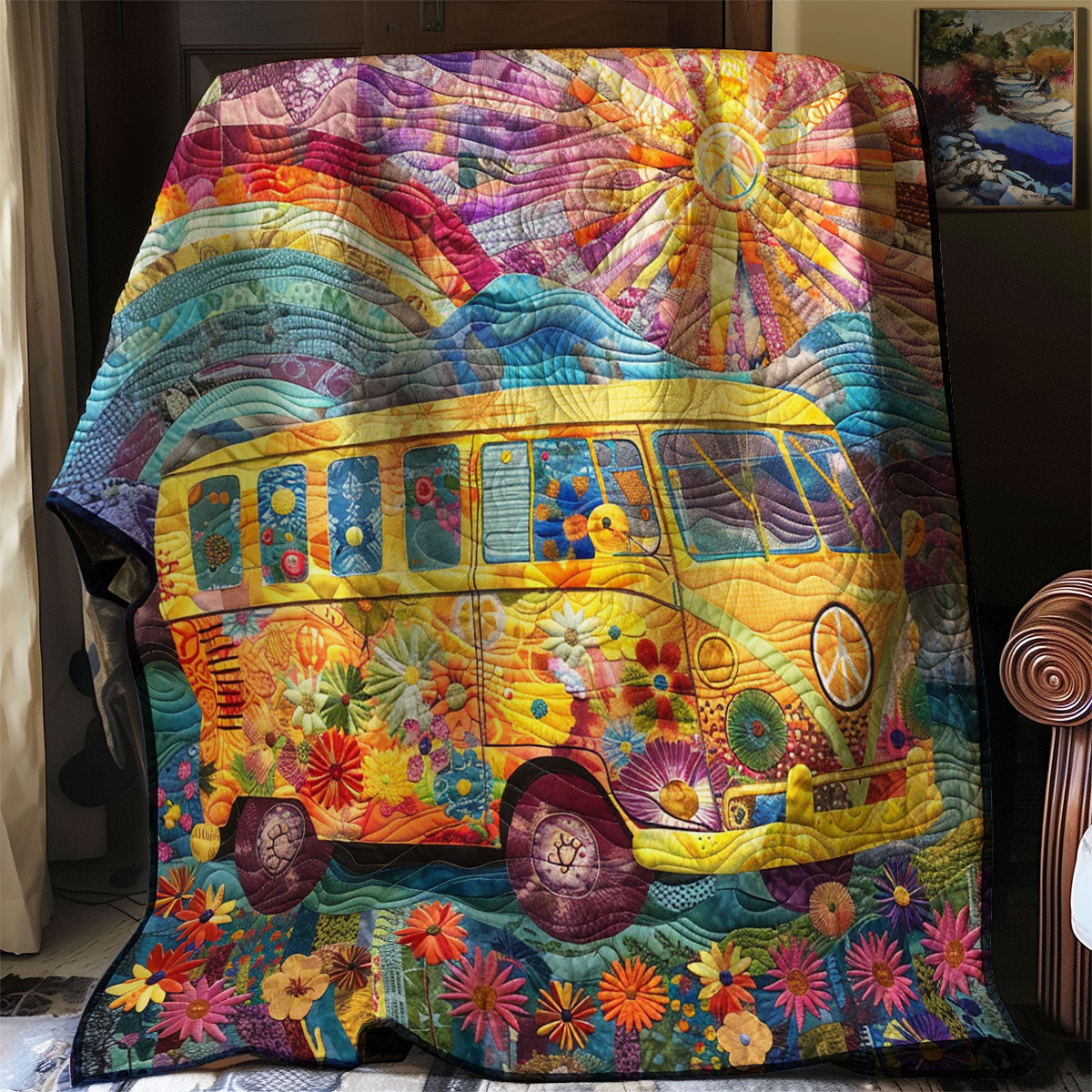 Rainbow Camper Van WM2008005CL Quilt