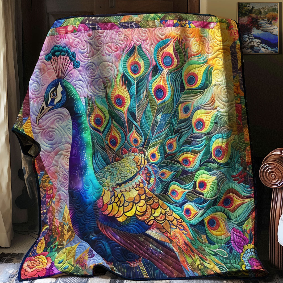 Rainbow Peacook WM2408027CL Quilt