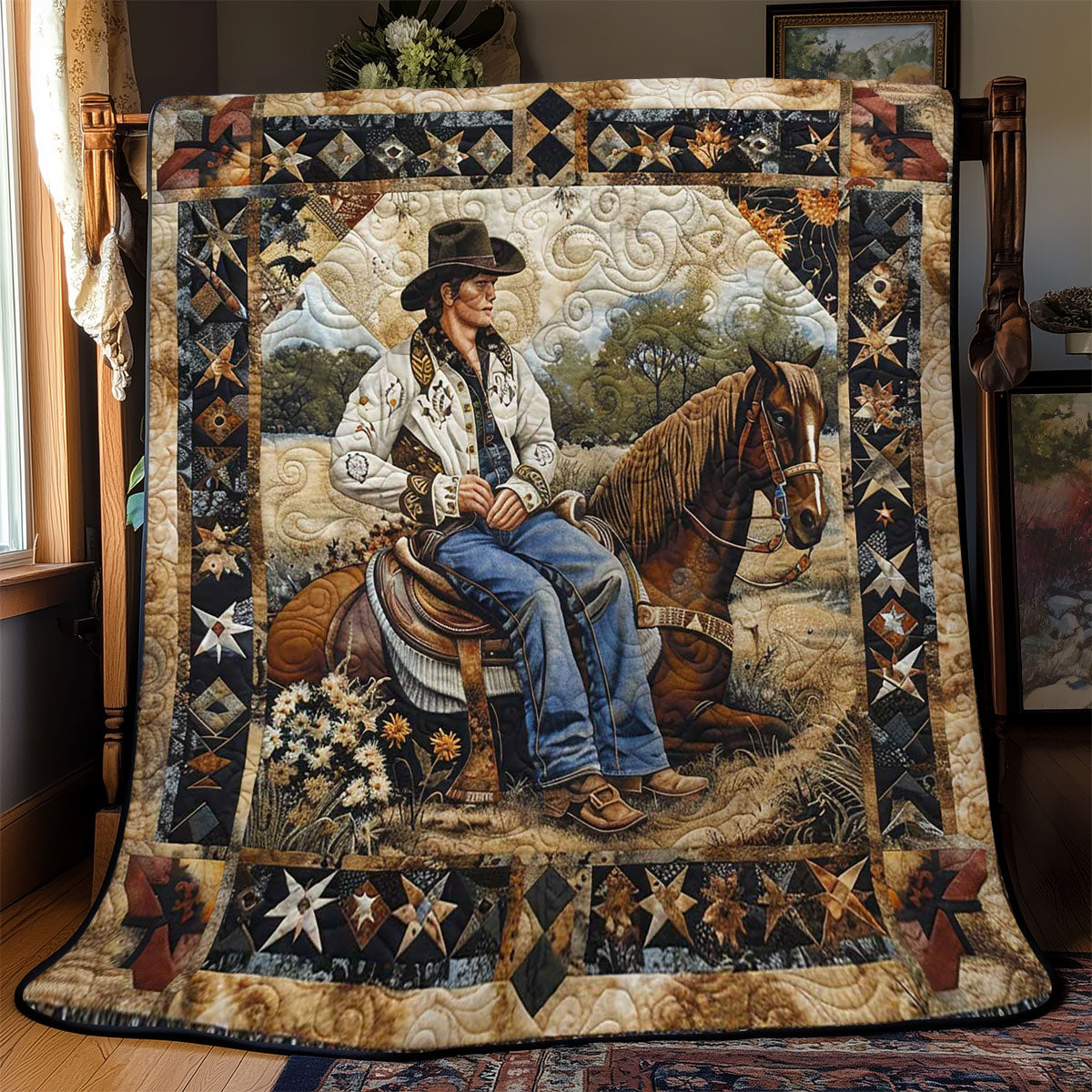 Ranch Cowboy Throw WN2108010CL Quilt