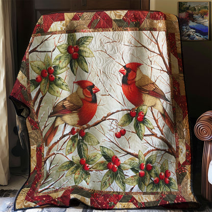 Red Cardinals WM1408050CL Quilt