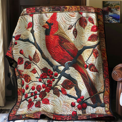 Red Cardinals WM3008014CL Quilt