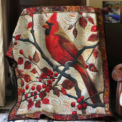 Red Cardinals WM3008014CL Quilt