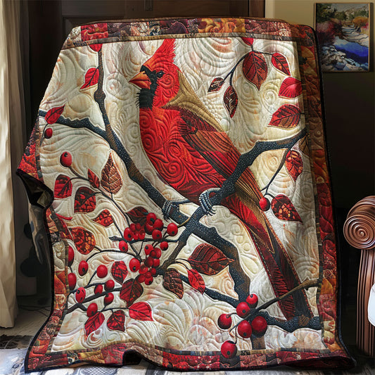 Red Cardinals WM3008014CL Quilt