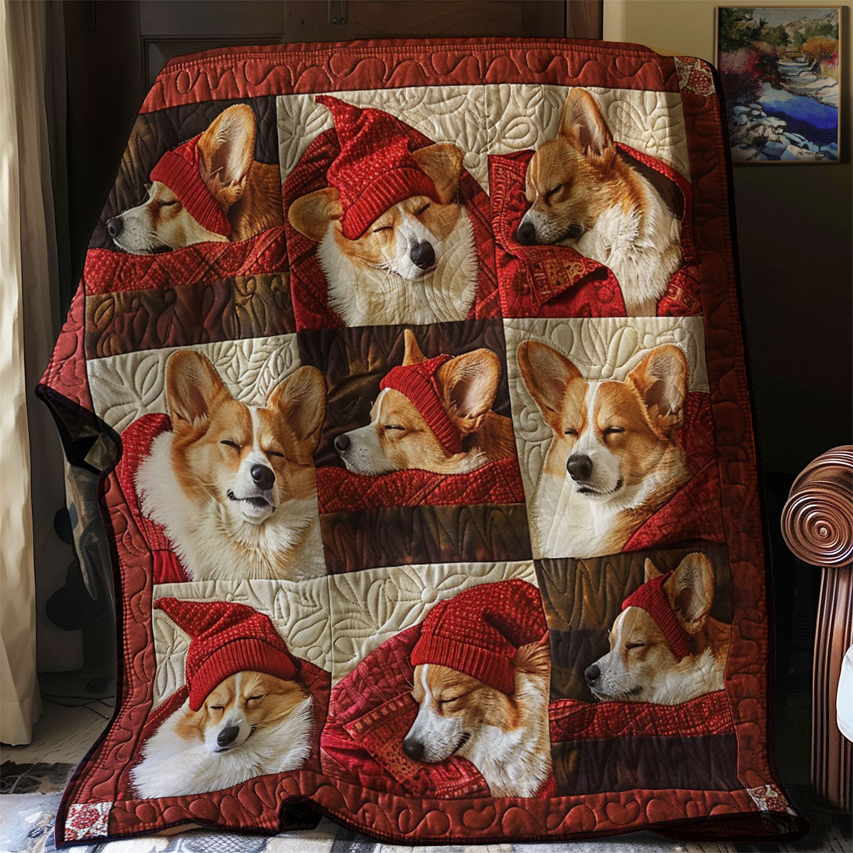 Red Corgi WM2808050CL Quilt