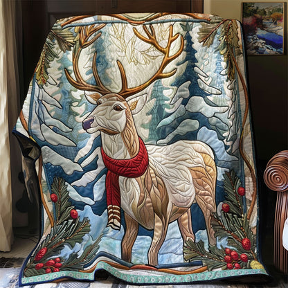 Red Scarf Deer Tales WN0909066CL Quilt