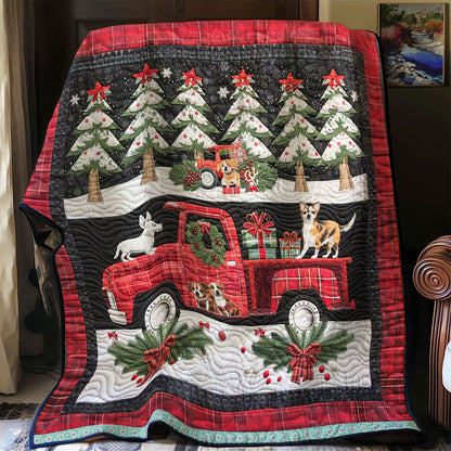 Red Truck Puppy Parade WN1109031CL Quilt