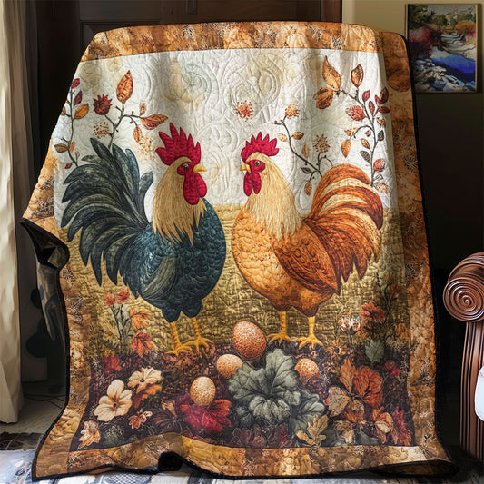 Roosters WM0308030CL Quilt