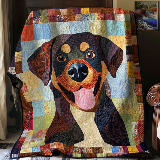 Rottweiler Cute WN0608043CL Quilt