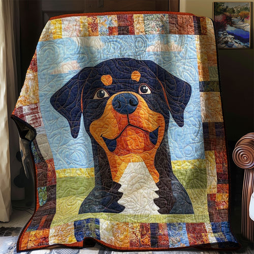 Rottweiler Funny WN0608042CL Quilt