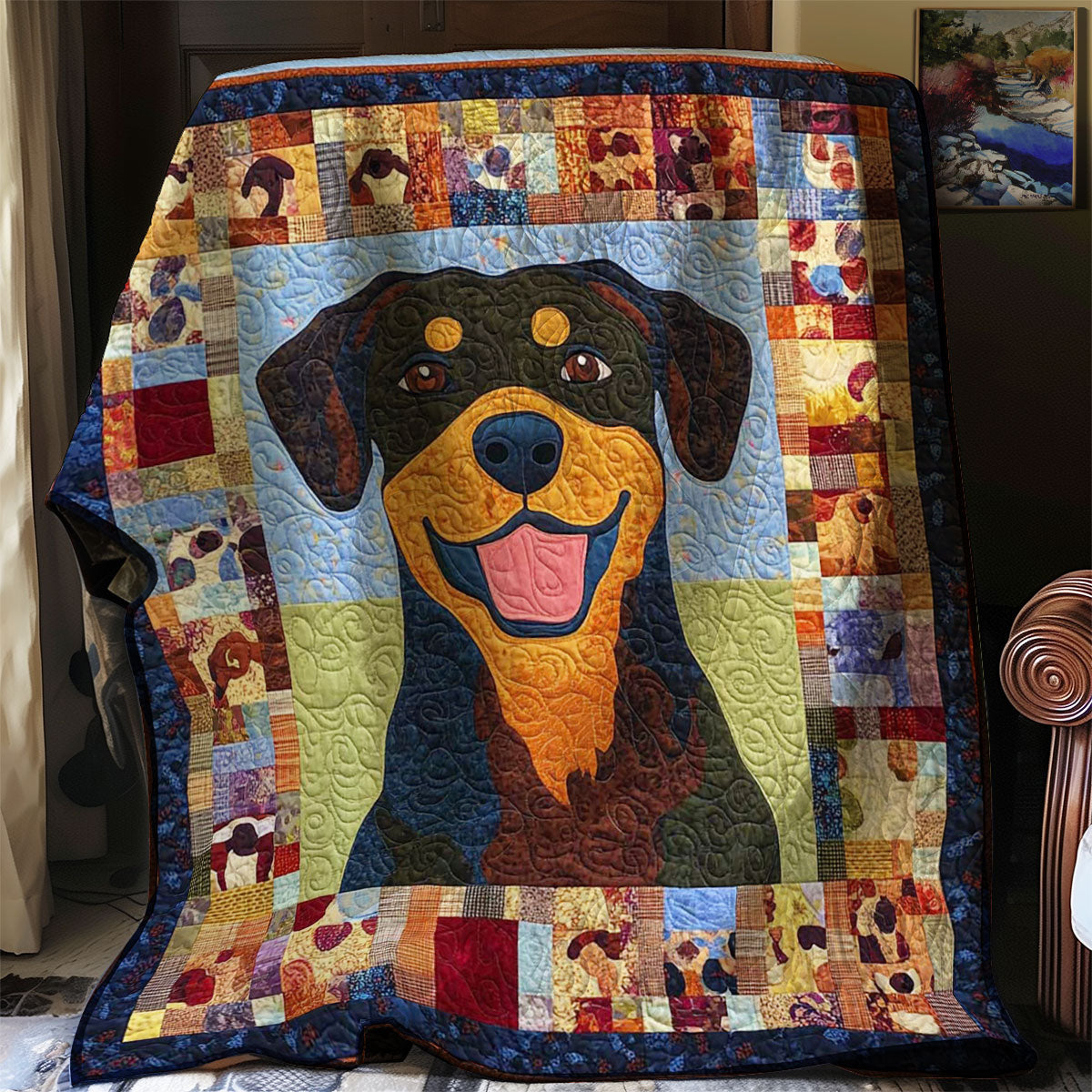 Rottweiler Haven WN0608044CL Quilt