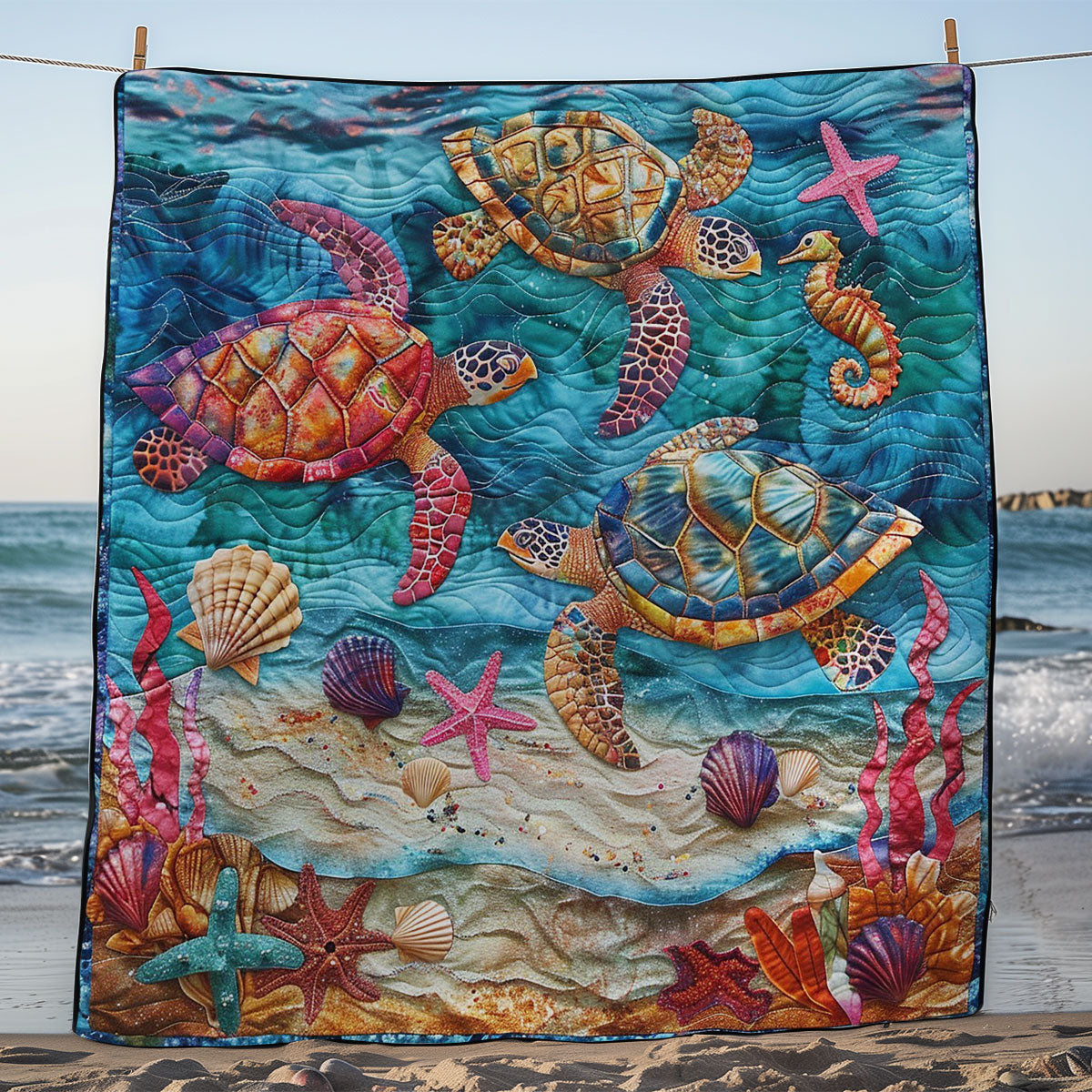 Royal Sea Turtle WM2308035CL Quilt