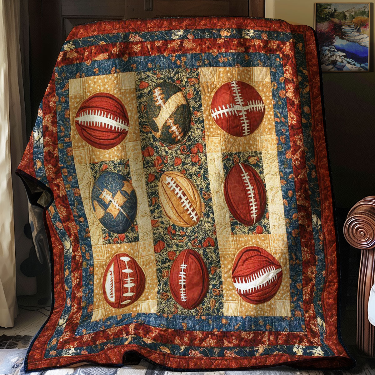 Rugby Football Pride WN0708081CL Quilt