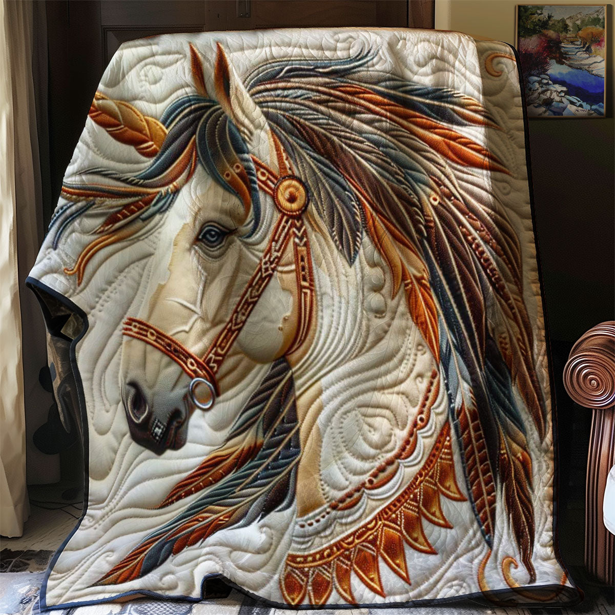 Sacred Horse Hide WN1008008CL Quilt