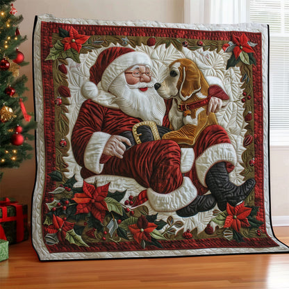 Santa And Beagle SR1508027CL Quilt