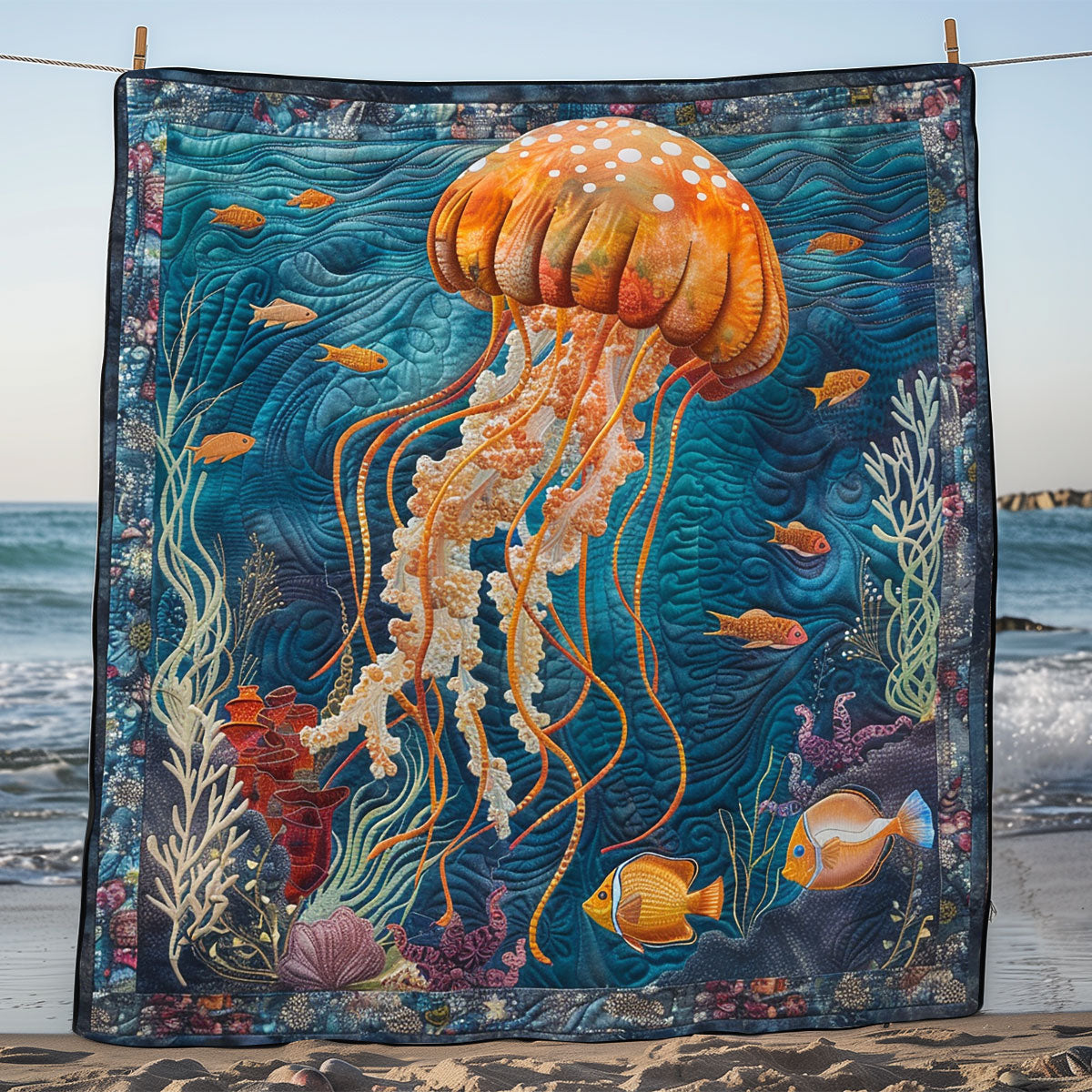 Sea Jellyfish SR1608001CL Quilt