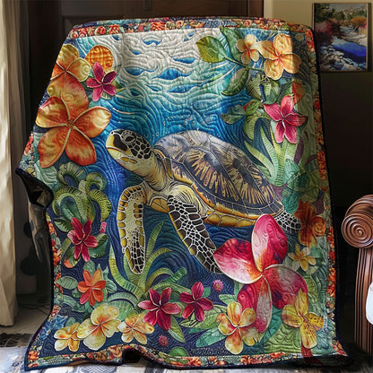 Sea Turtle Garden WN3007004CL Quilt