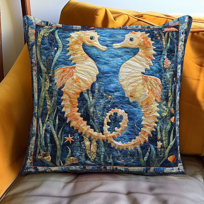 Seahorses WN0208092CL Quilt Pillow Case