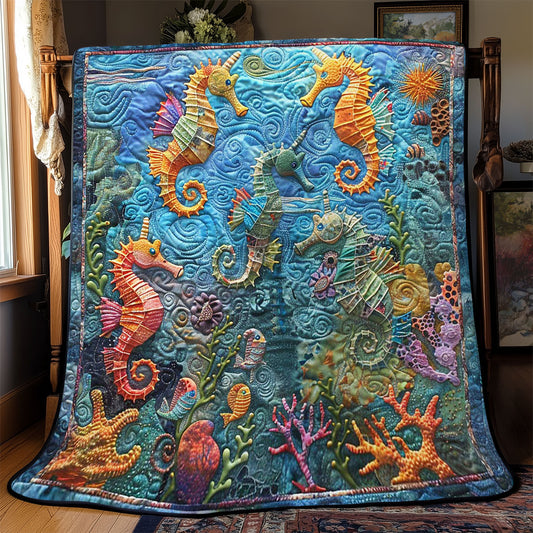 Seahorses' Marine Magic WN2708067CL Quilt