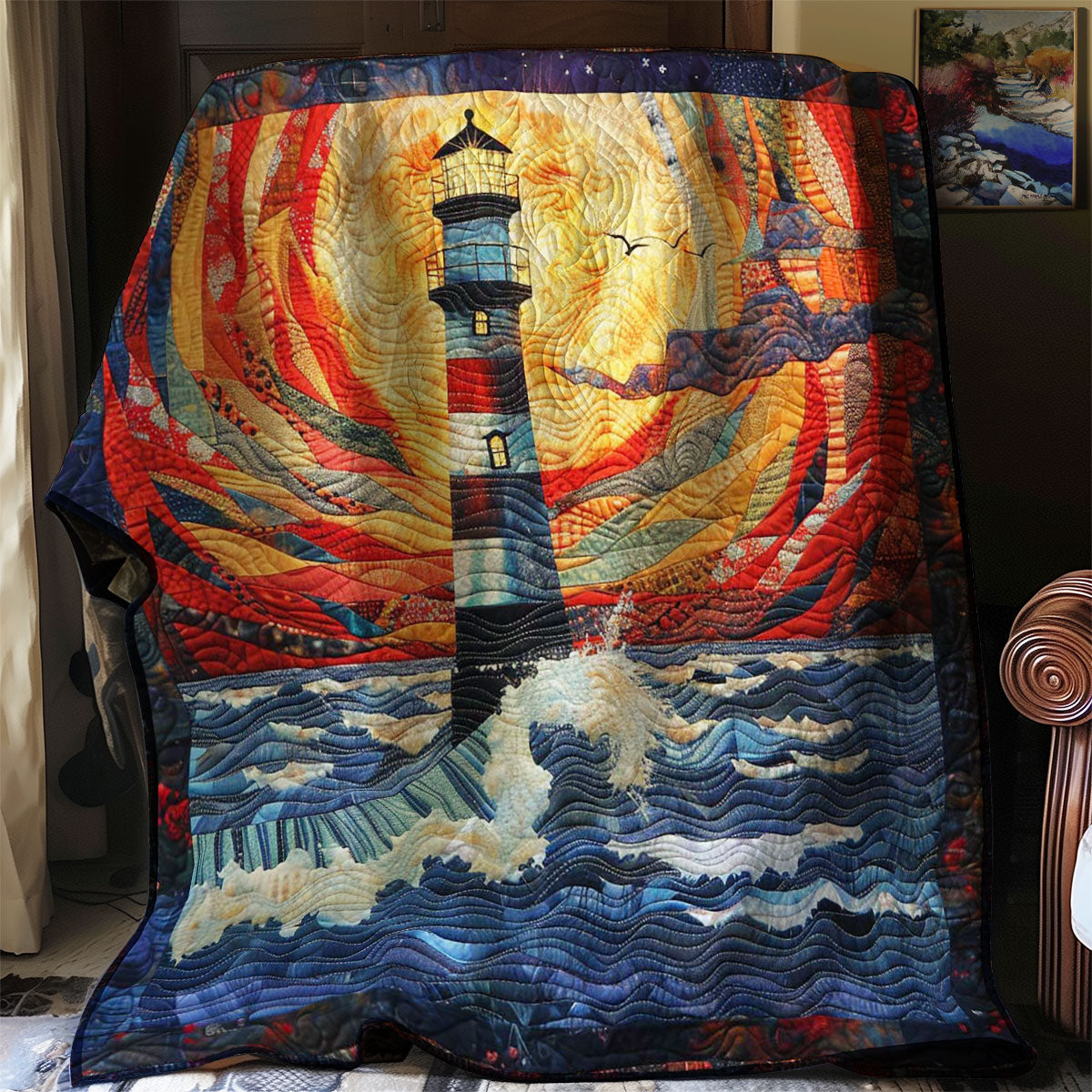 Seaside Lighthouse WN1008054CL Quilt