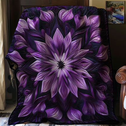 Serene Purple Flower WN1508051CL Quilt