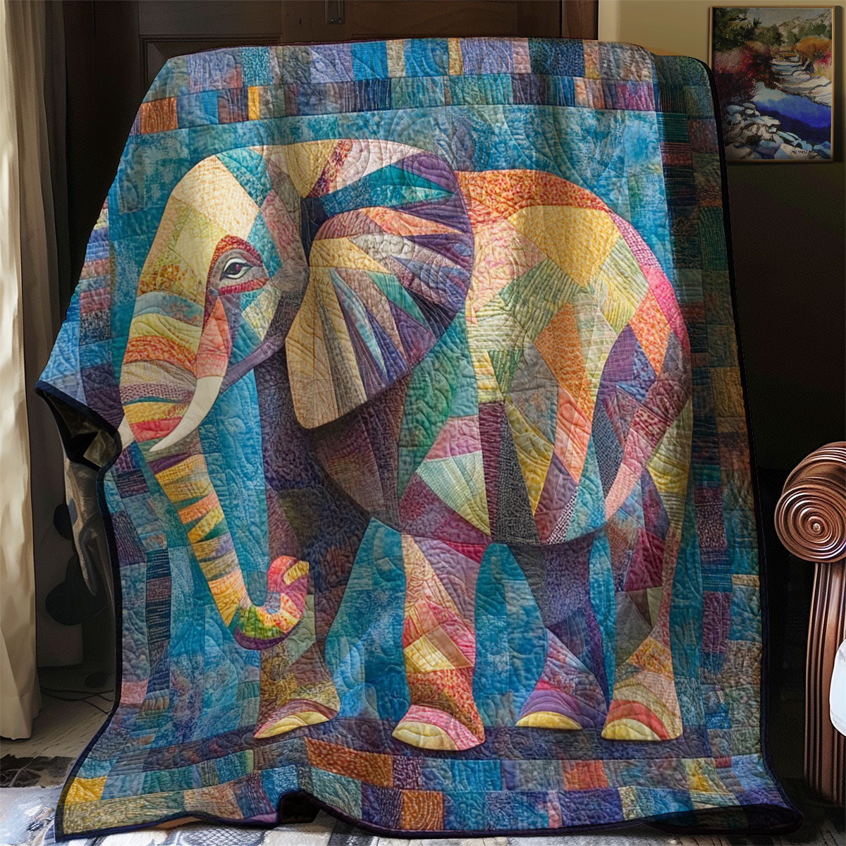 Shape Of Elephants Color WM0608034CL Quilt