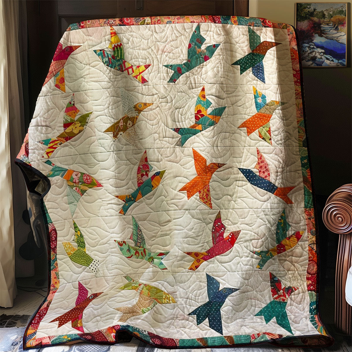 Shapes Of Birds WM0509014CL Quilt