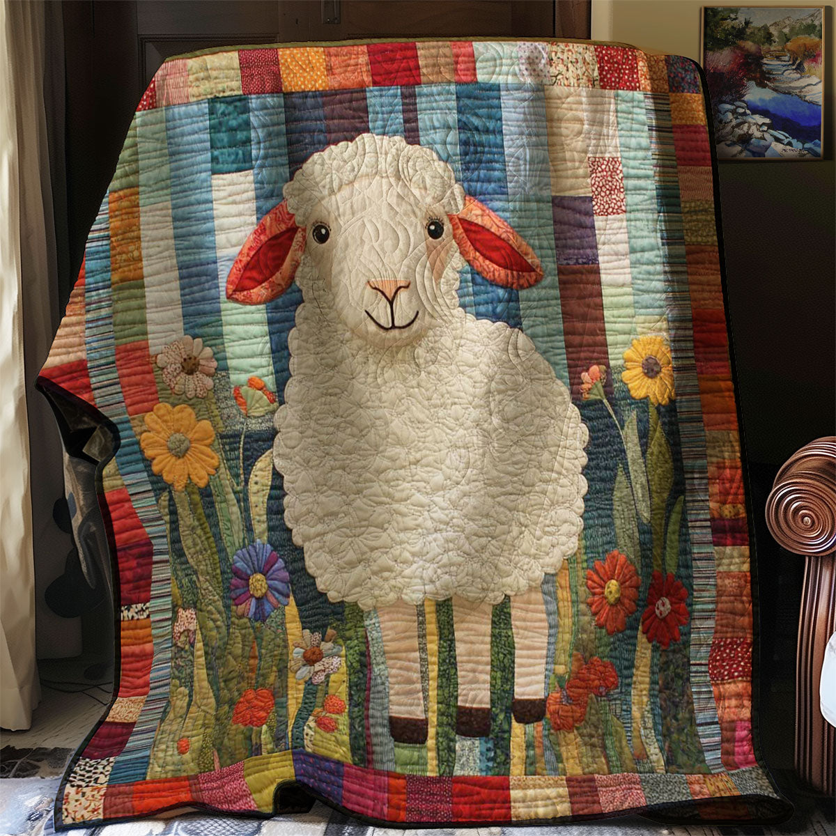 Sheep Funny WN0708042CL Quilt